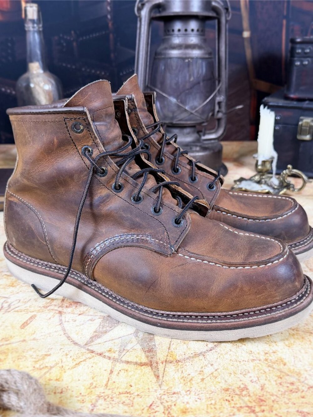 Red Wing Heritage 1907 Classic Moc Boots | Copper Rough & Tough | Men's 11.5 D